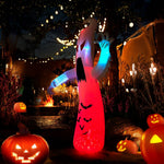 8ft Halloween Inflatable Spooky Ghost Decorations With Build-in Led Lights