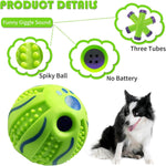 Dyzi Textured Pet Sound Ball 7 Cm Durable Dog Toy Giggle Sounds Interactive