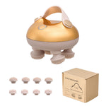 Electric Scalp Massager With 8 Interchangeable Heads, Ipx7 Waterproof, Type-c Rechargeable | Gold