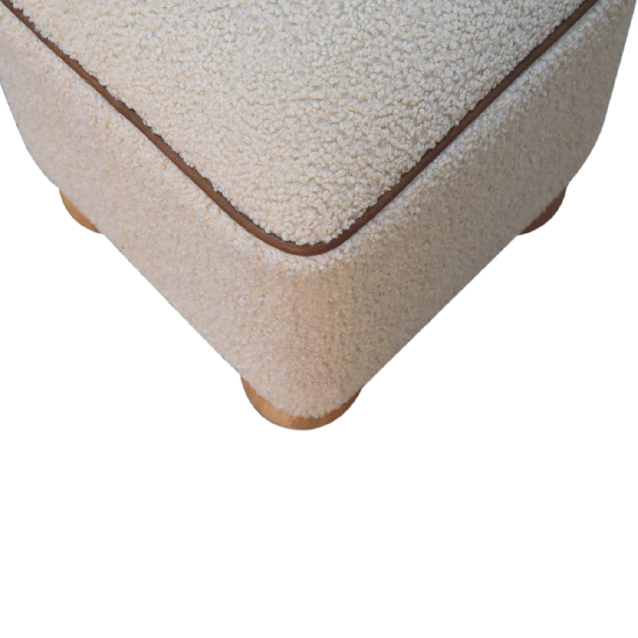 Solid Mango Wood Serenity Footstool With Ball Feet