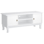 Tv Stand Unit Corner Table Ivory White