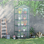 5-tier Mini Greenhouse W/ Pvc Cover 69x49x193cm