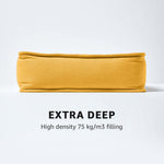 Cotton Dining Chair Booster Cushion | 40cm x 40cm | Mustard