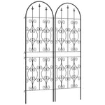 Set Of 2 Metal Garden Trellis, Outdoor Trellis Panels