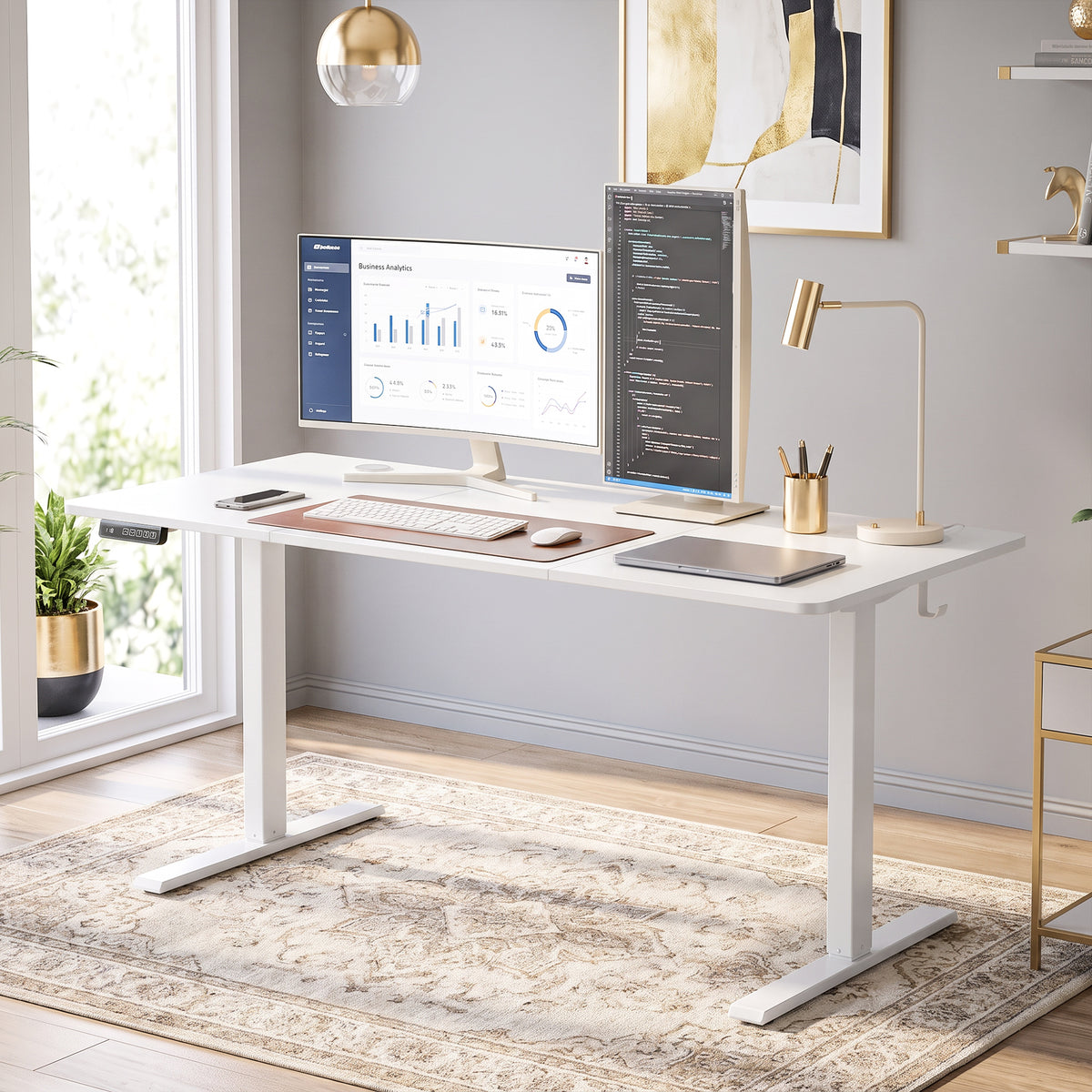 HOMCOM Standing Desk Memory Control Adjustable