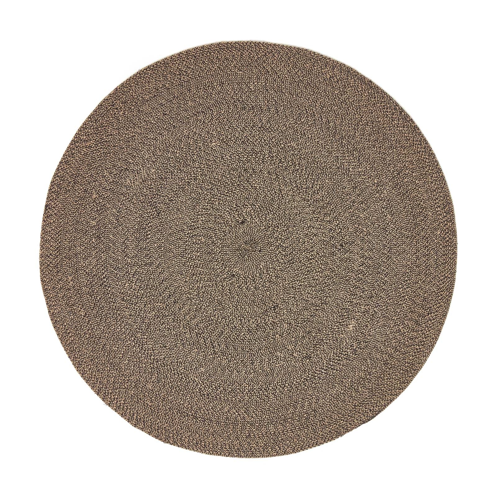 Handmade Woven Braided Rug | 120cm | Linen