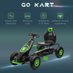 Pedal Kart W/adjustable Seat, Rubber Wheels | Green