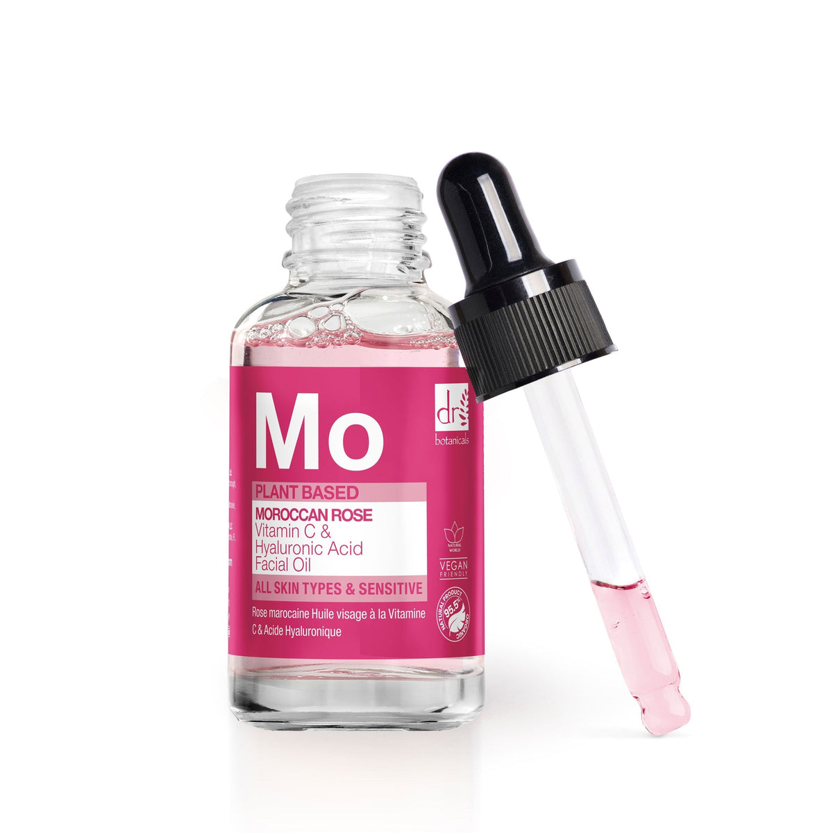 Moroccan Rose Facial Oil With Hyaluronic Acid & Vit C 15ml