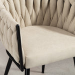 Aneta Fabric Accent Chairs - Set Of 2 | Beige