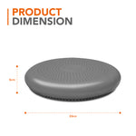 Structure Fitness Wobble Stability Balance Cushion With Dual Textured Surface & Pump