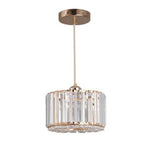 Bath Plus TB+ 1 Way Kitchen Island Glass Pendant Ceiling Light With Crystal Shade