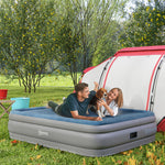King Size Air Bed With Built-in Pump | Blue