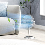 12" Metal Desk Fan With 3 Speed Wide-angled Oscillation