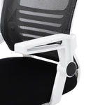 Office Desk Mesh Swivel Chair Computer Ergonomic Chair | White & Black