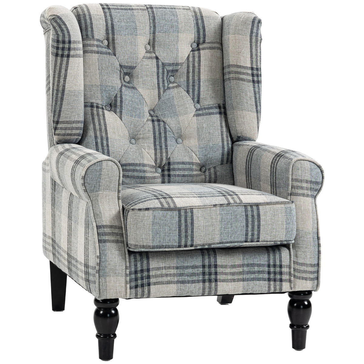 Accent Chair Wingback Armchair Retro Tufted | Multi Colour