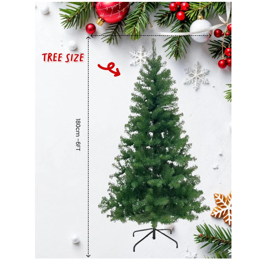 6ft Luxury Imperial Grand Fir Full Artificial Christmas Tree 1000 Branch Tips