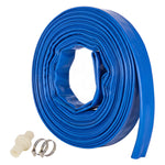 Hose Pipe 1 Inch Reinforced Pvc 20m For Home Pool Drainage Pump Blue | Blue