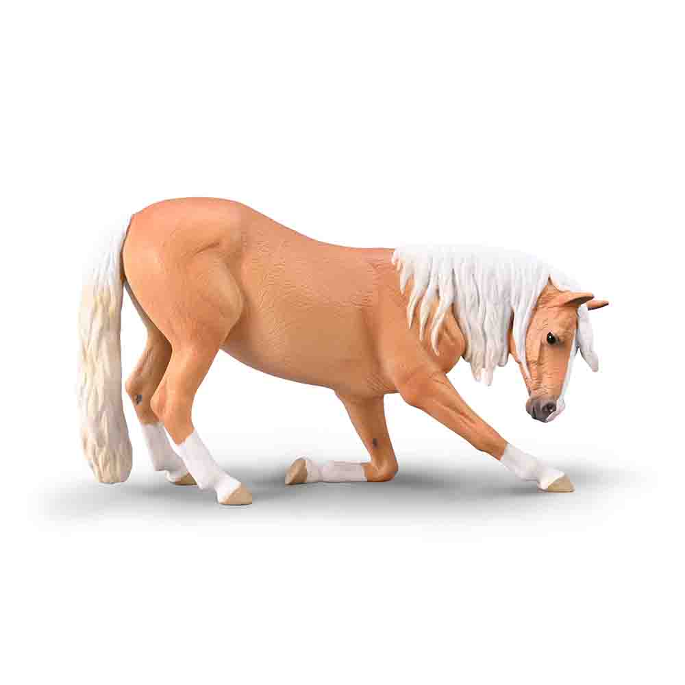 Bowing Lusitano Mare (palomino) Horse Toy