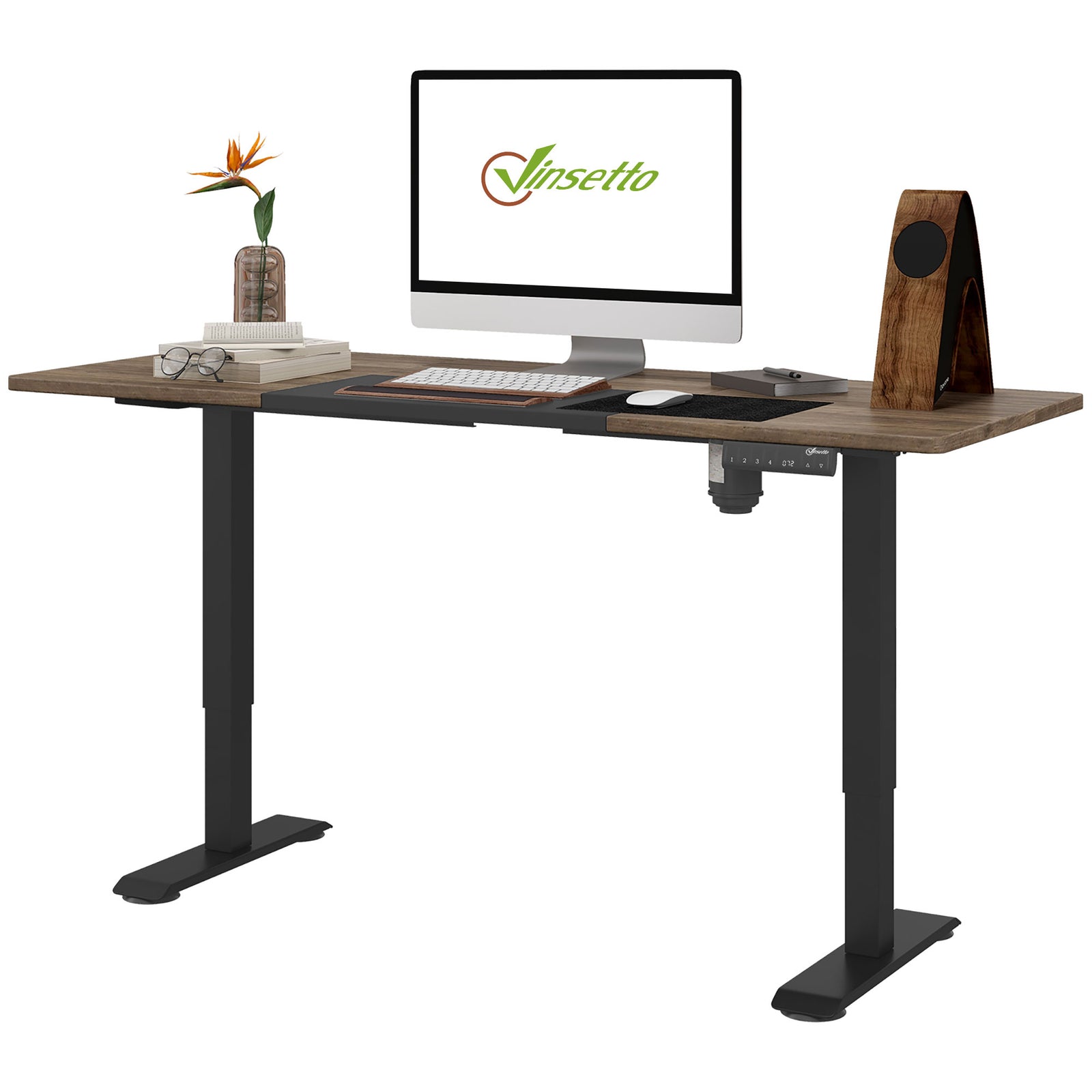 Height Adjustable Electric Standing Desk Preset | Black