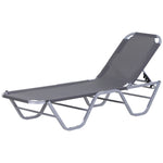 Sun Lounger Recliner W/ 5-position Backrest