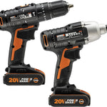 WX902 Twin Cordless Drill & Impact Driver 2 X 18v 2ah Battery & Charger