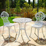 3pcs Outdoor Garden Patio Furniture Conversation Set Cast Aluminium