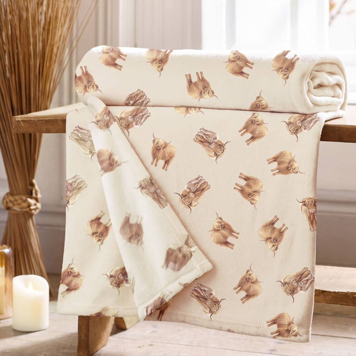 Deyongs Cozy Comforts Hamish Fleece Throw – Printed Blanket