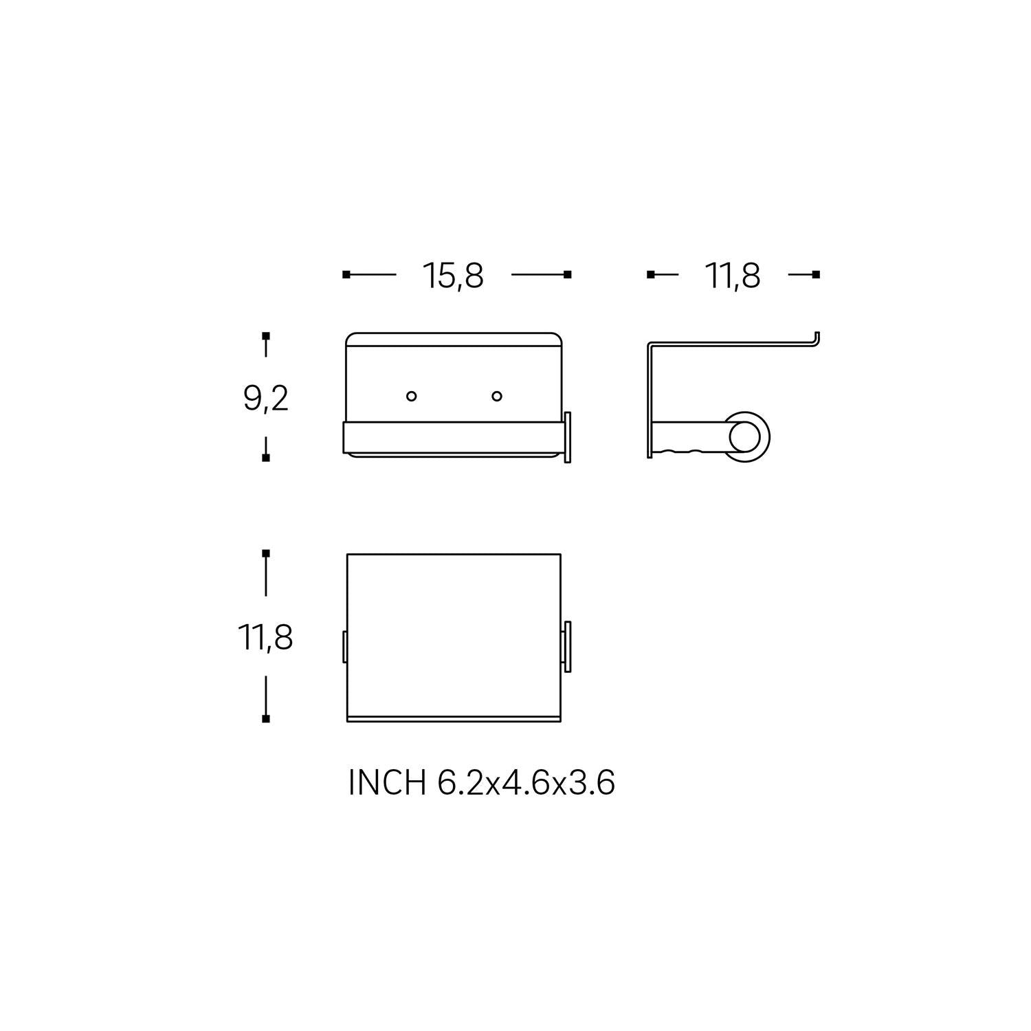 Paper Holder With Cover Matt White Architect Sp