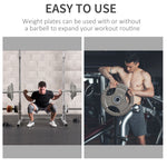 2" Olympic Weight Plates Set - 2 X 10kg | Silver