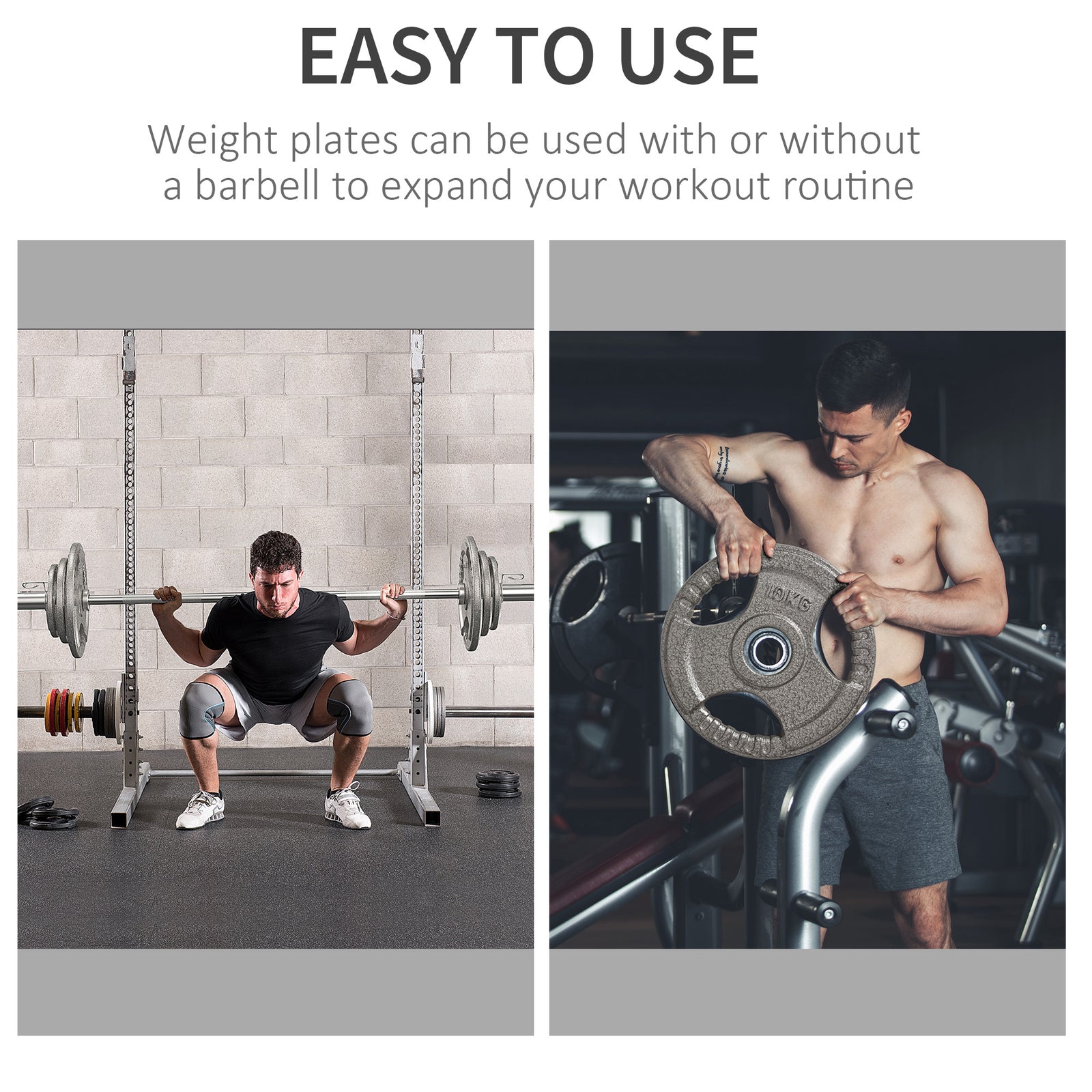 2" Olympic Weight Plates Set - 2 X 10kg | Silver