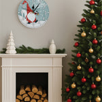 Xmas Haus Christmas Wall Clock (indoor), Santa Gonk