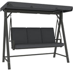 3-seater Swing W/ Upf30+ Canopy | Dark Gray