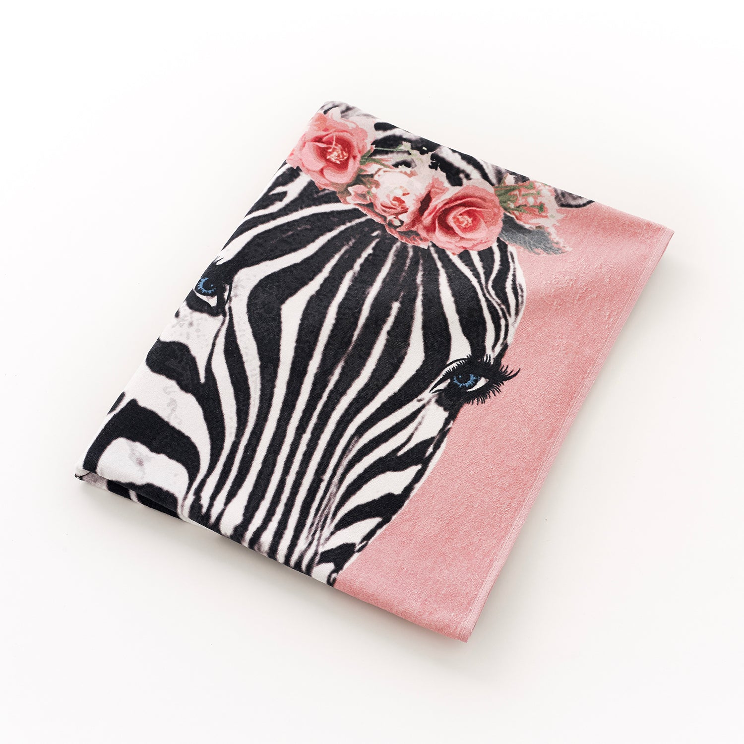 Zebra Printed Velour 75x150cm Cotton Beach Towels