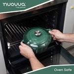 Cast Iron Dutch Oven With Lid Casserole - 24cm (4.7l) | Dark Green