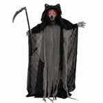 HOMCOM Halloween Standing Werewolf Animated Decoration With Light-up Eyes