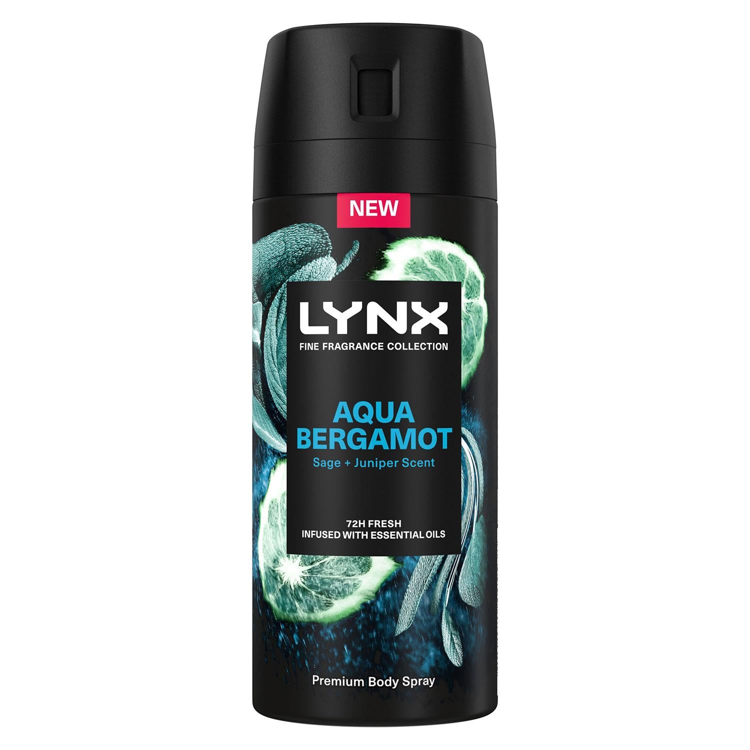 Fine Fragrance Collection Aqua Bergamot Premium Deodorant Body Spray, 150ml