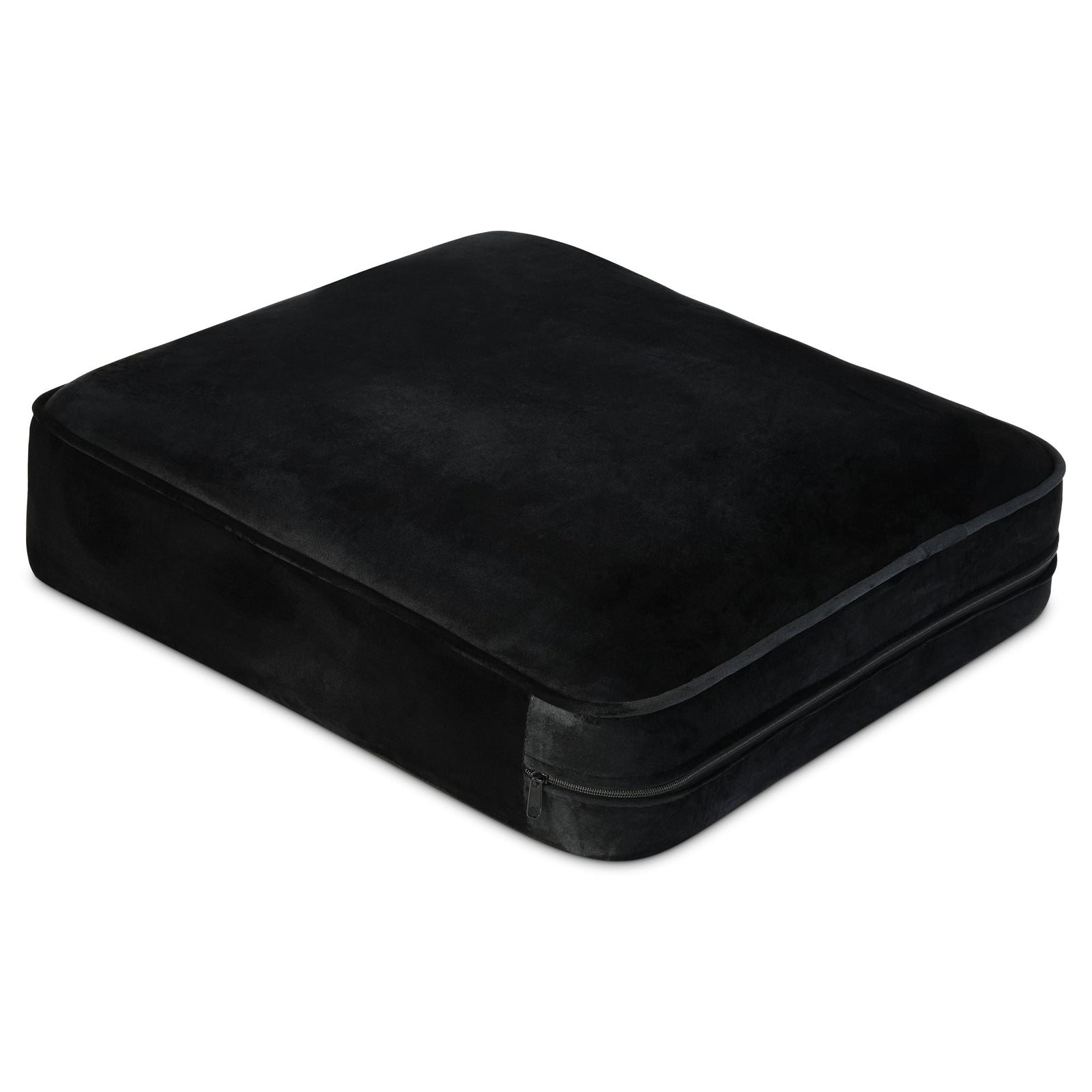 Button Tufted Velvet Living Room Sofa - 3 Seater | Black