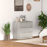 HOMCOM Chest Of Drawers, 3 Drawer Storage Cabinet Unit For Bedroom, Grey