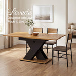 Extendable Dining Table Modern Extending Kitchen Dining Table 120-160cm