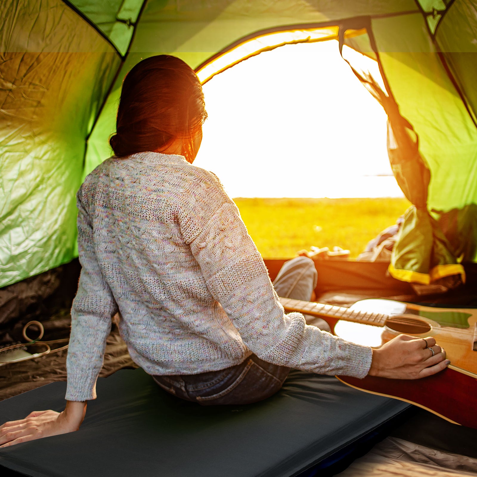 Self-inflating Camping Sleeping Pad | Gray