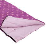 Childrens/kids Roary Rectangular Sleeping Bag | Single | Purple