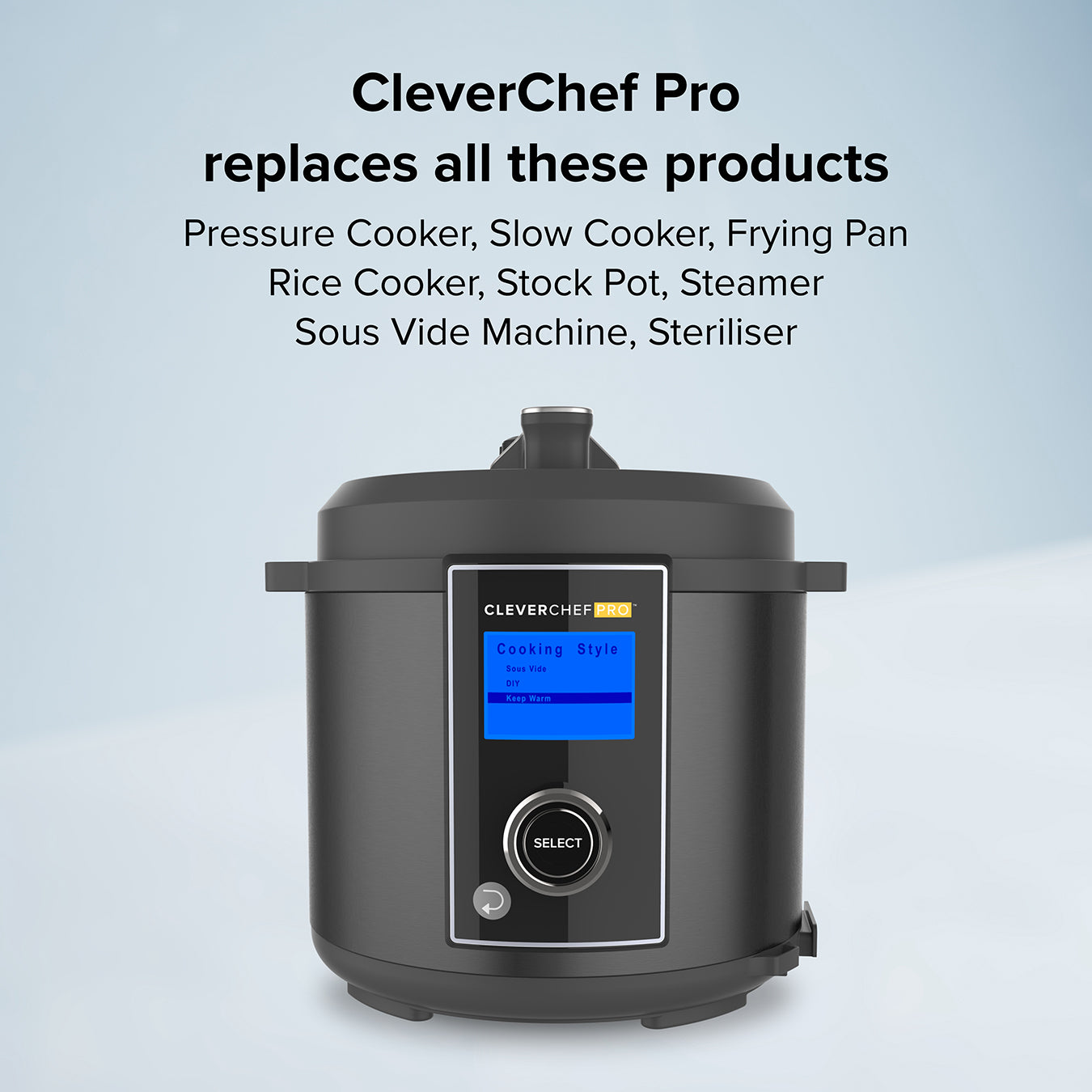 Pressure King Pro - 12-in-1 5l Digital Pressure Cooker | 5l | Black