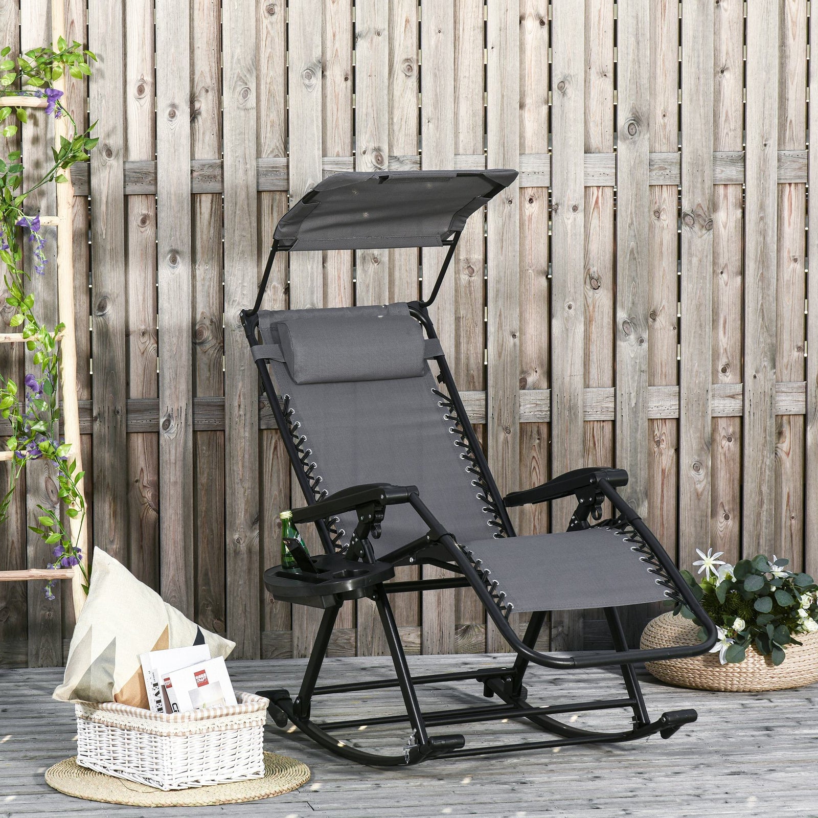 Folding Recliner Rocker Zero-gravity Seat