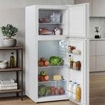 180l Double Door Fridge Freezer With Separate Cooling Zones | White