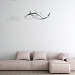 Cappio Chrome Led Pendant Lamp 36w(130w) Stunning Designer Hanging Ceiling Light With Elegant Chrome Curves