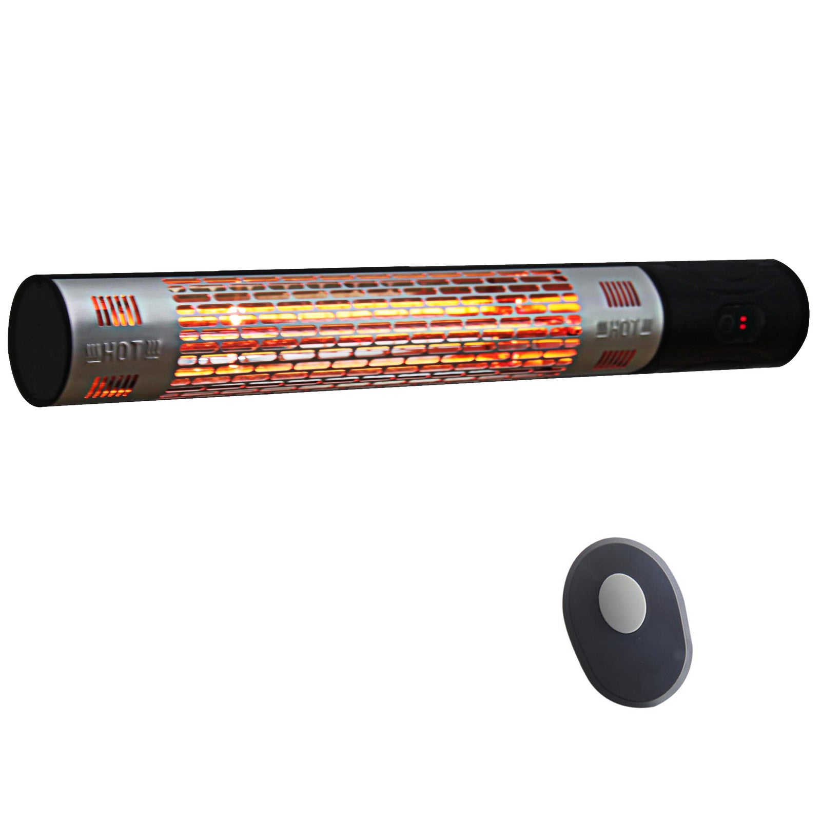 Wall Mount Halogen Heater W/ Remote, Black