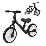11" Kids Balance Bike W/removable Stabilizers | Black