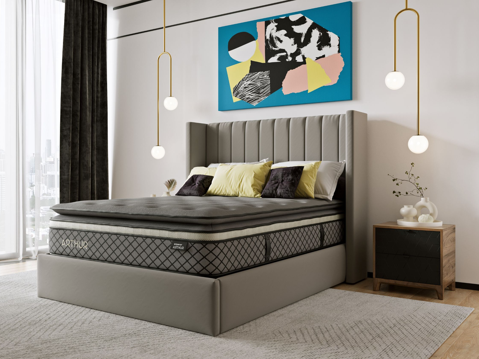 Emperor Arthur 5000 Hybrid Mattress | King | Grey