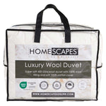 Premium Heavy Wool Duvet - Warm & Washable | Double | White