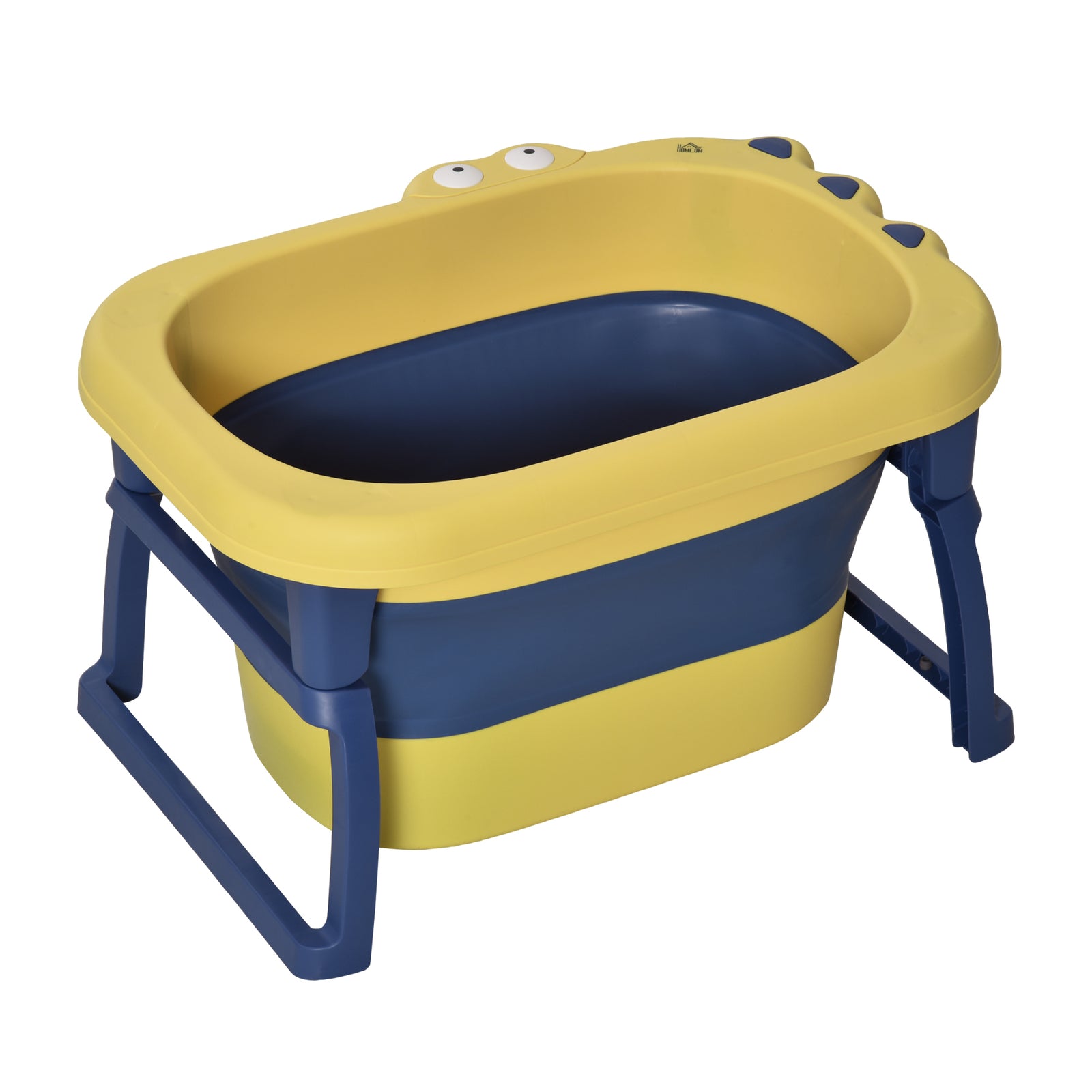 Foldable Baby Bathtub For Newborns Infants Toddlers W/ Stool | Yellow